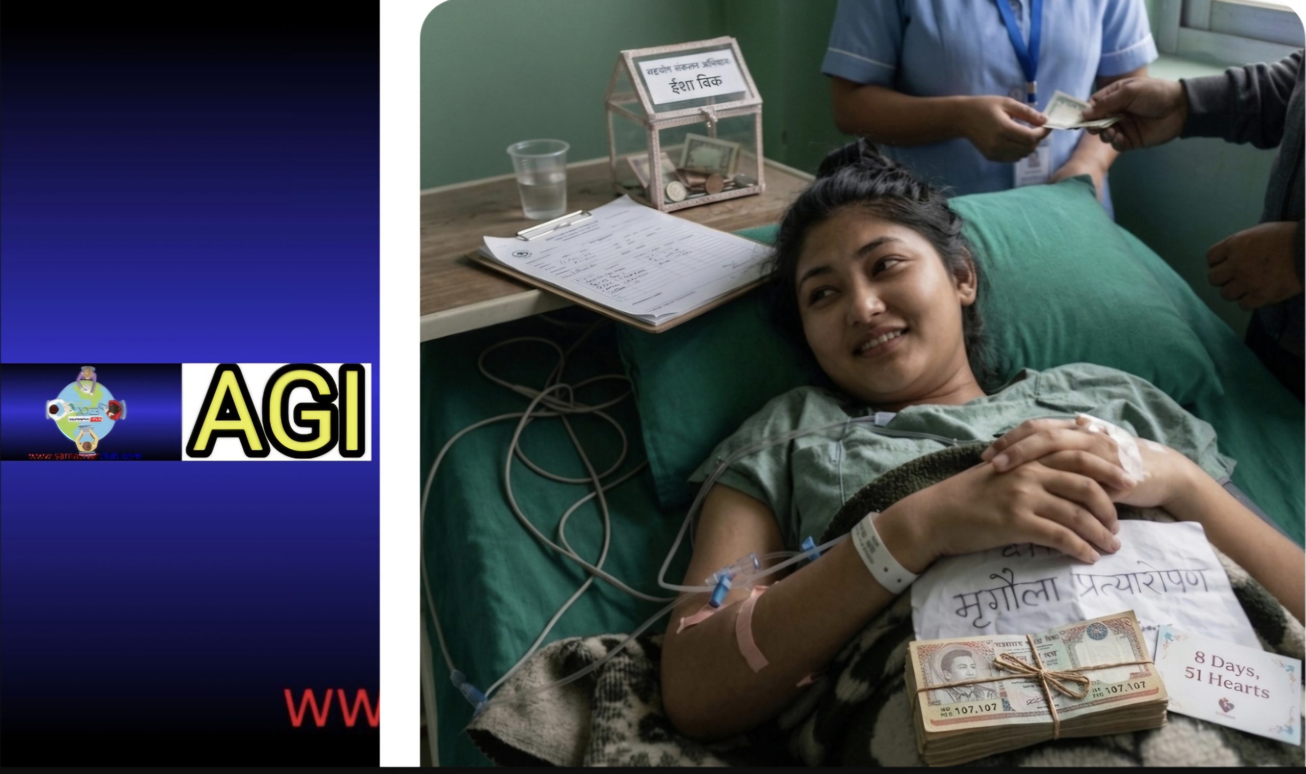 मृगौला पीडित ईशाको उपचारमा मानवताको हातेमालो: १५ दिनमा २ लाख बढी संकलन