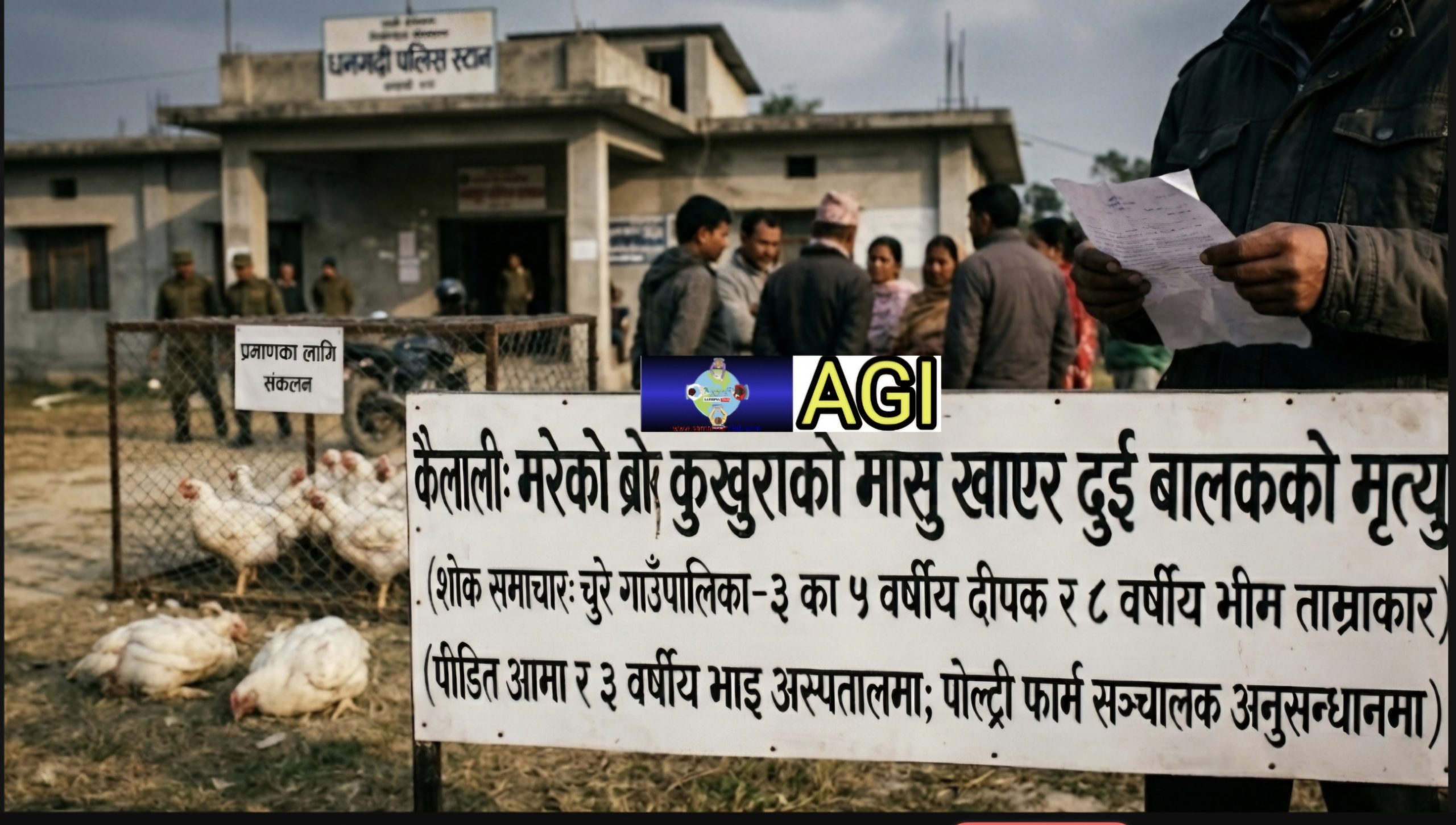 ​कैलालीमा मरेको ब्रोईलर कुखुराको मासु खाँदा दुई दाजुभाईको मृत्यु, आमा र अर्का छोरा गम्भीर