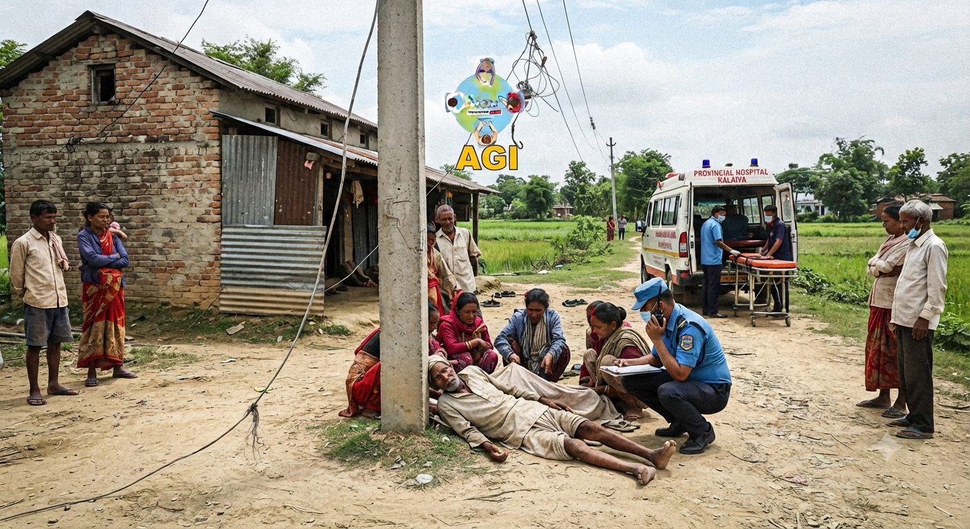 बिजुलिको पोलमा बत्ती बाल्न हुक लगाउन खोज्दा करेन्ट लागेर एक वृद्धको मृत्यु