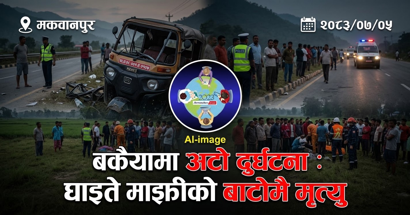 बकैयामा अटो दुर्घटना : घाइते माझीको उपचारका लागि लैजाँदै गर्दा बाटोमै मृत्यु