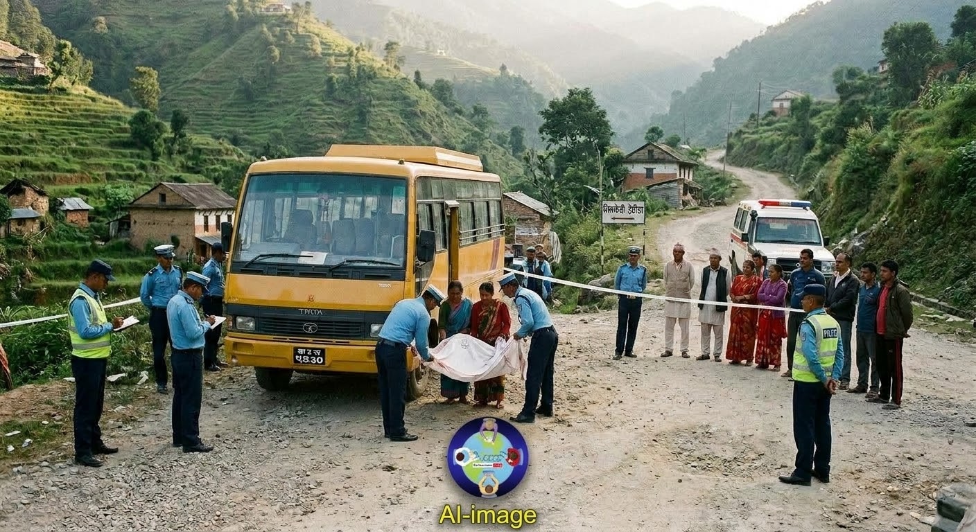 मकवानपुरको भिमफेदीमा बसको ठक्करबाट वृद्धाको घटनास्थलमै मृत्यु
